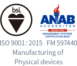 ISO 9001:2015 FM 597440 理化学機器