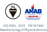 ISO 9001:2015 FM 597440 Manufacturing of Physical devices