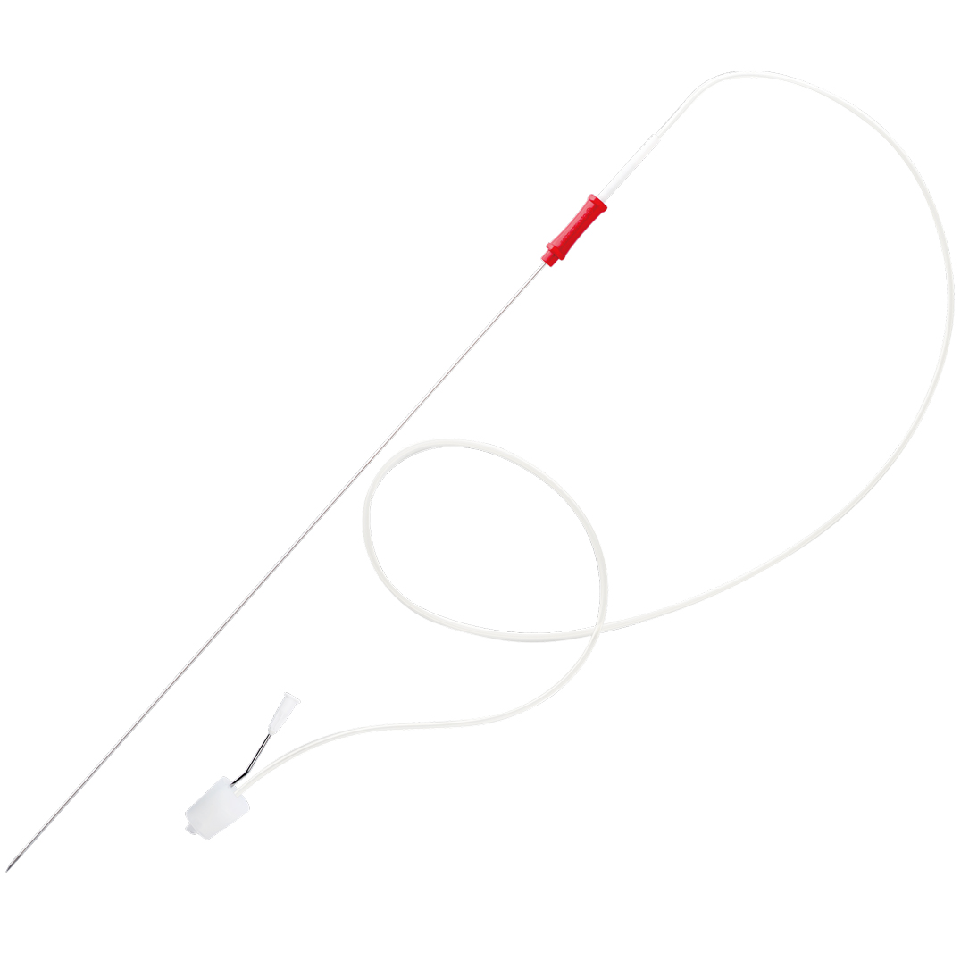 With aspiration line